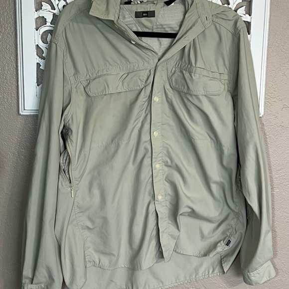 REI Other - REI Men's Light Olive Shirt Jacket UPF 50+